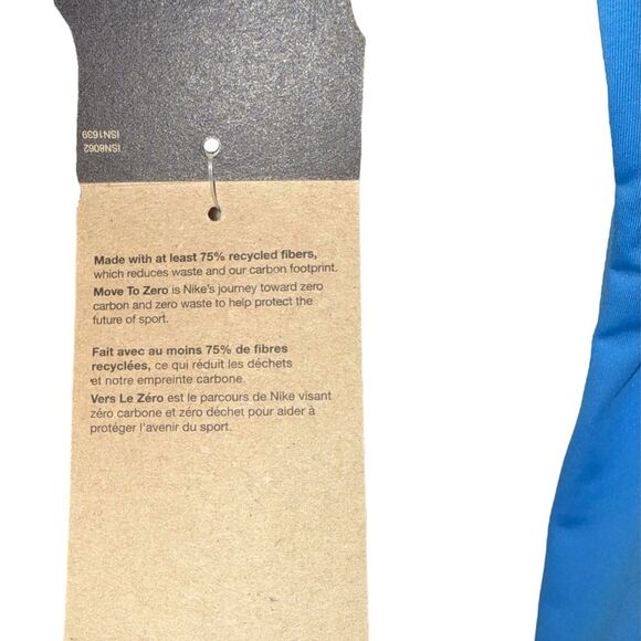 Nike Swim Dri-FIT Rash Guard Women’s Large Blue UPF 40+ Surf Shirt NWT - Picture 3 of 7